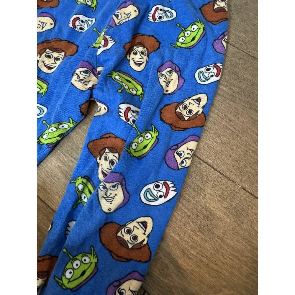 Disney Toy Story Pajama Pants Boys 5T Blue Cotton Woody‎ Buzz Alien Forky PJs